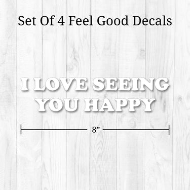 White Quotes Mirror Decals